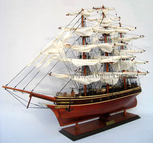 Modèle en bois de la frégate historique Cutty Sark - Navire en bois - Product Image 2