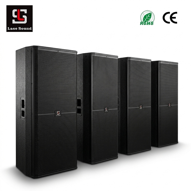 Dual 15 Inch Professional Loudspeaker Sound System | 1600W High Power Full Range Speaker for Stage & Events