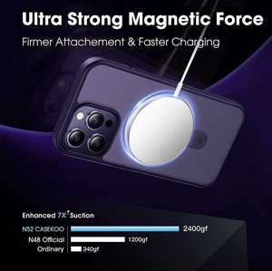 Étui mat invisible pour <span class=keywords><strong>iPhone</strong></span> <span class=keywords><strong>14</strong></span> <span class=keywords><strong>Pro</strong></span> <span class=keywords><strong>Max</strong></span>, compatible avec la charge magnétique, toucher doux, antichoc, protection intégrale - Product Image 2