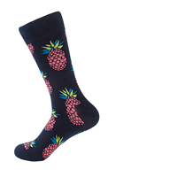 Chaussettes pour hommes de haute qualité, confortables, en jacquard, à motif amusant, impression numérique personnalisée sur le corps, coton, mode, respirantes, décontractées
