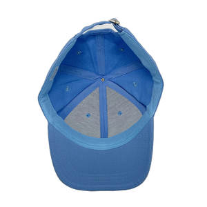 หมวกเบสบอลผ้าคอตตอนหมวกกีฬา6แผงสีล้วนออกแบบโลโก้ได้ตามต้องการปรับแต่งได้ตามต้องการ - Product Image 4