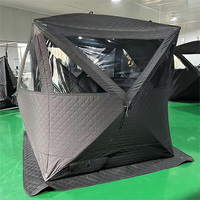 Tente de chasse et sauna Warmfire camouflage Oxford 300D/600D imperméable triple couche 4 saisons ouverture rapide automatique une chambre