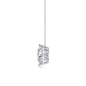 Zanlong 13176 1CT/2ct/3ct <span class=keywords><strong>6</strong></span> <span class=keywords><strong>prong</strong></span> moissanite kim cương mặt dây chuyền 925 Bạc D màu vvs rõ ràng 18K trắng mạ vàng Vòng cổ - Product Image 6