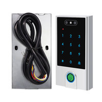 Serrure connectée TTlock étanche avec contrôle d'accès biométrique par empreinte digitale et reconnaissance faciale, carte d'identité et code, pour porte en aluminium, accès facile