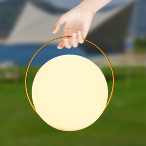 Lampada a globo portatile ricaricabile a LED-luce a sfera impermeabile IP65 per campeggio/matrimonio/decorazione da giardino 3 modalità di ricarica USB - Product Image 3