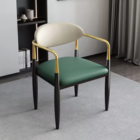 Chaise de salon de haute qualité, 2 places, design nordique créatif et luxueux, pieds en métal, dossier en tissu doux, pour salon, café, banquet