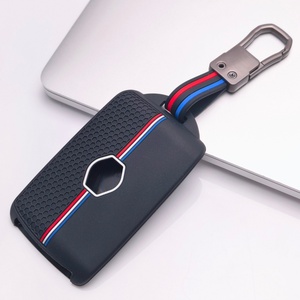 Housse de clé en silicone compatible avec Renault, convient aux modèles Renault Koleos <span class=keywords><strong>Kadjar</strong></span> Megane Talisman Espace Captur <span class=keywords><strong>Arkana</strong></span>, texture texturée - Product Image 4