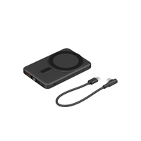 Batterie externe magnétique sans fil 22,5 W 5000 mAh avec câble intégré, portable, impression de logo personnalisée, vente en gros OEM ODM