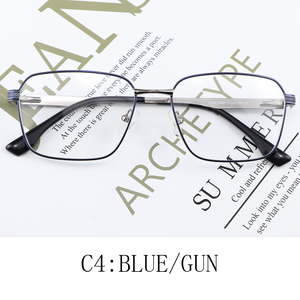 Montures de <span class=keywords><strong>lunettes</strong></span> optiques pour homme, style business, en alliage, à monture complète, personnalisées, à bas <span class=keywords><strong>prix</strong></span> - Product Image 5