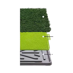 चीनी कारखाने पिल्ले और छोटे पालतू जानवरों के लिए कृत्रिम घास बाथरूम चटाई-पोर्टेबल पोटी ट्रेनर पालतू कुत्ते पिल्ला - Product Image 4