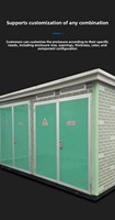 YB10-20KVA YB – Nouvelle sous-station préfabriquée en boîtier, unité de distribution d'énergie mobile extérieure, transformateur de puissance complet de type boîtier