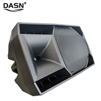 DASN DNO15DC-LA Haut-Parleur Actif PA en Plastique 15 Pouces 1000 W RMS DSP Haut de Gamme pour Extérieur, Scène DJ et Home Cinéma
