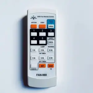 RM-F989 Remote Control kipas Universal untuk Panasonic Midea Fanco Milux Wing Elmark Kdk Deka Khind Alpha Winter moneyair peality