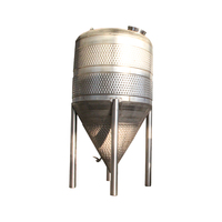 Réservoir de fermentation sous pression conique en acier inoxydable 3000L 40000L Fermenteur unitaire de bière