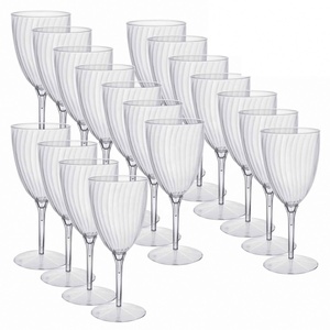 Party Transparent Hard Clear Disposable Plastic Cups,Disposable Wine Glass,6oz/9oz Plastic <strong>champagne</strong> <strong>Flutes</strong> - Product Image 2
