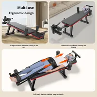 Appareil de traction cervicale et lombaire, soulagement de la douleur, augmentation de la taille, étirements des jambes, appareil de fitness électrique, étireur pliable en métal pour la maison
