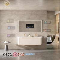 Espejo de Baño con Televisión Integrada, con Control Remoto, Inteligente, con Luz LED, Montado en la Pared, con Analizador de Piel, Recubrimiento de 4mm