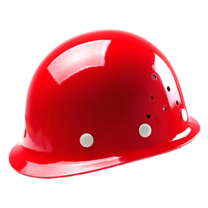 Casque de sécurité en fibre de verre First Shield, suspension 8 points, anti-impact, chantier, jaune, rouge, bleu, blanc - Product Image 2