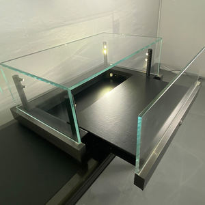 Gabinete de escaparate de mesa de cristal de lujo personalizado para exhibición de antigüedades de museo, equipo de exposición LED moderno - Product Image 2