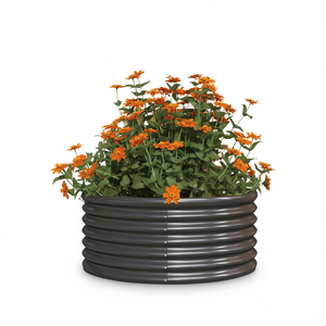 Jardinière intelligente en acier anthracite avec revêtement en poudre pour usage extérieur - Product Image 1