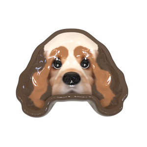 Tazón de Cerámica de Grado Boutique Personalizado para Perros con Forma de Cachorro de Orejas Largas, Plato de Alimentación para Mascotas con Esmalte Brillante para Venta al por Mayor de Marcas Premium - Product Image 1