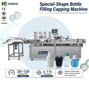 Machine de remplissage et de bouchage automatique à 8 têtes pour grands volumes, avec écran tactile PLC, pour <span class=keywords><strong>acide</strong></span> <span class=keywords><strong>hyaluronique</strong></span>, machine d'<span class=keywords><strong>injection</strong></span> d'<span class=keywords><strong>acide</strong></span> <span class=keywords><strong>hyaluronique</strong></span> - Product Image 1