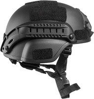 Usine MICH 2000 Casque tactique ACH réglable avec protection des oreilles, montage NVG et rail latéral FACTORY