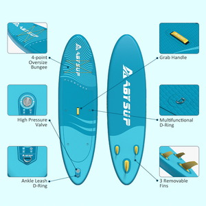 Planche à pagaie <span class=keywords><strong>gonflable</strong></span> la plus vendue, planche SUP portable et légère, idéale <span class=keywords><strong>pour</strong></span> les débutants, <span class=keywords><strong>pour</strong></span> les lacs et les rivières - Product Image 5