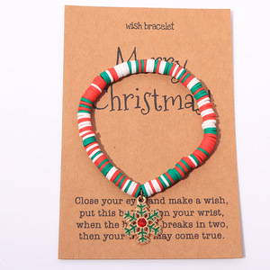 Vendita all'Ingrosso <span class=keywords><strong>di</strong></span> Articoli Natalizi: Ciondolo per Albero <span class=keywords><strong>di</strong></span> <span class=keywords><strong>Natale</strong></span> con Babbo <span class=keywords><strong>Natale</strong></span> e Fiocchi <span class=keywords><strong>di</strong></span> Neve, Braccialetto in Plastica Personalizzato Marrone con <span class=keywords><strong>Auguri</strong></span> - Product Image 5