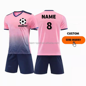 Оптовая продажа недорогих футбольных спортивных комплектов OEM: формы для взрослых и юношей, футболки на заказ, комплекты футбольной формы из полиэстера - Product Image 5