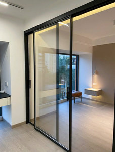 <span class=keywords><strong>Porte</strong></span> <span class=keywords><strong>coulissante</strong></span> en verre double insonorisée d'isolation thermique de <span class=keywords><strong>style</strong></span> moderne pour le salon - Product Image 5