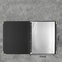 Porte-menu moderne en cuir PU fait main de qualité supérieure, couleur personnalisée, logo personnalisé, portable, pour restaurant, hôtel, bar, café, cadeaux