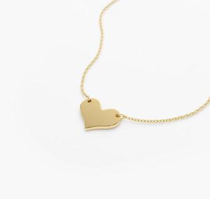 Acero inoxidable relación delicada amor joyería regalo cadena fina amor talismán pequeño oro corazón colgante collar - Product Image 4