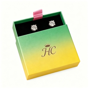 Fashion Jewelry Drawer Case Ribbon Puller Custom Color Earring Box High Volume Jewelry Packaging Manufacturer OEM Accepted - Product Image 1