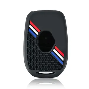 Coque de clé de voiture en silicone à 2 boutons pour <span class=keywords><strong>Renault</strong></span> Kwid Traffic Symbol Dacia Sandero Logan Duster 2016 <span class=keywords><strong>2017</strong></span> 2018 - Product Image 4