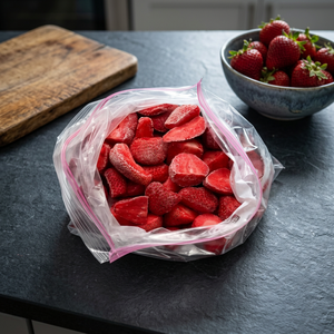 Suministro Directo de Fábrica al por Mayor: Fresas Enteras y Trozos Liofilizados Premium, 100% Naturales, Envasados al Vacío, Ingrediente de Fruta - Product Image 1