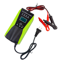 Réparation d'impulsion de chargeur de batterie de voiture électrique de 12V 10A avec l'affichage à LED pour la norme britannique/ue de prise de véhicule électrique de véhicule à moteur