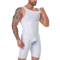 SYPLTY01 Combinaison amincissante pour hommes Body Shaper Compression Shaper Combinaison une pièce pour hommes