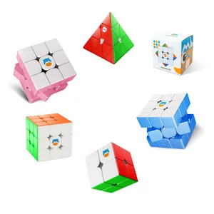 GANマジックキューブMG356磁気3オーダーカラフルマジックキューブプロフェッショナルゲーム子供のための教育玩具