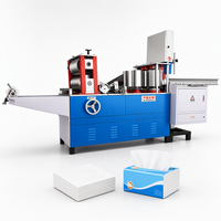 Machine automatique à serviettes avec fonctions de gaufrage, d'impression et de pliage, utilisée pour les lignes de production de papier toilette