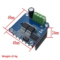 Module de commande de moteur haute puissance intelligent à double pont en H BTS7960 43A avec limitation de courant pour robot de voiture intelligente pour PWM