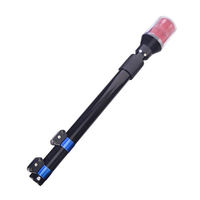 Longue barre télescopique électrique avec feu arrière LED pour motos et vélos, lumière d'avertissement de patrouille clignotante pour le trafic