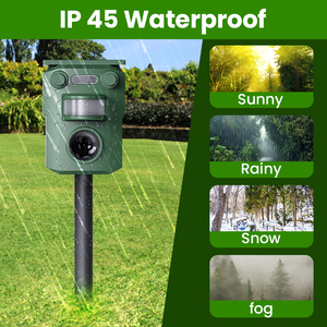 <span class=keywords><strong>2025</strong></span> Thiết Kế Mới Trang Trại USB Có Thể Sạc Lại Ngoài Trời Năng Lượng Mặt Trời Siêu Âm Động Vật Không Thấm Cho Chuột Chim Lợn Hoang Dã Fox Gấu Trúc Mèo Con Chó - Product Image 5