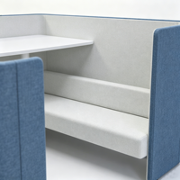 Poste de travail modulaire individuel pour bureau, avec cloison acoustique, mobilier de bureau pour manager