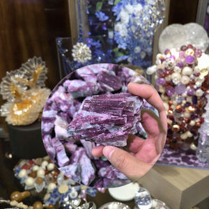 Di alta qualità naturale tormalina rosa pietra preziosa di cristallo lucido guardiano di pietra di guarigione con il miglior prezzo per il tema amore - Product Image 4