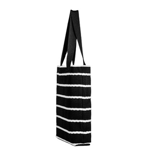 Borsa a <span class=keywords><strong>Tracolla</strong></span> Intrecciata alla Moda, Forma Quadrata Verticale, Doppio Manico, Design Semplice e Casual di Tendenza - Product Image 4