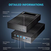 Multifunctional Blu-ray 16x Write Speed USB3.0 External Optical Drive for Laptop with CD/DVD/BD Support and Card Reader