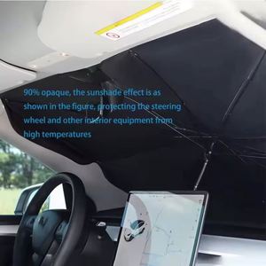 Parasol pare-soleil personnalisé avec logo, protection UV, pour pare-brise de différentes voitures, pare-soleil pliable portable pour voiture - Product Image 5
