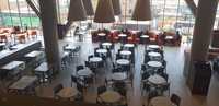 Banquettes Modernes en Panneaux de Bois en Forme de U pour 4/6/8 Personnes, Idéales pour Restaurants, Boîtes de Nuit, Aires de Restauration et Centres Commerciaux