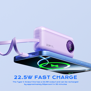 Cargador Portátil de Carga Rápida de 10000 mAh con Pantalla LED, Ultrafino, Multidispositivo, de Gran Capacidad - Product Image 3